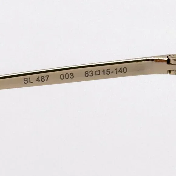 NEW SAINT LAURENT SL 487 003 WOMEN GOLD BROWN SUNGLASSES SAINT LAURENT SL487 003